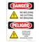 Signmission Safety Sign, OSHA Danger, 14" Height, Rigid Plastic, No Welding No Cutting No Brazing Spanish OS-DS-P-1014-VS-1497 - alternate 1